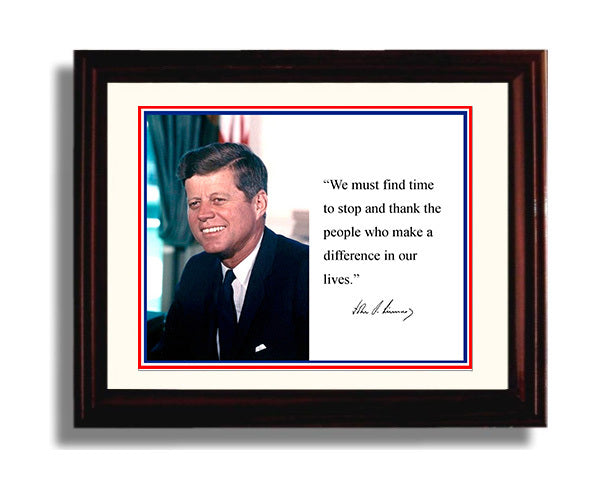 Classic Quotes - John F. Kennedy - Gratitude matters