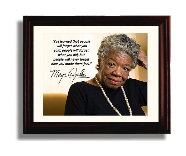 Classic Quotes - Maya Angelou - Never forget feelings