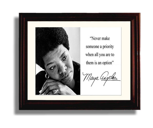 Classic Quotes - Maya Angelou - Never just an option
