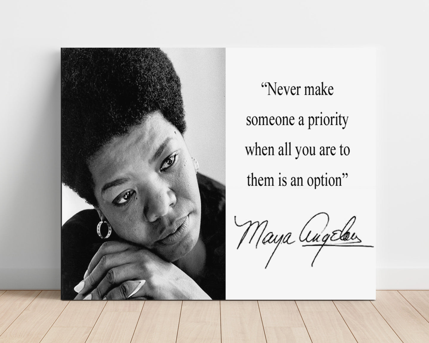 Classic Quotes - Maya Angelou - Never just an option