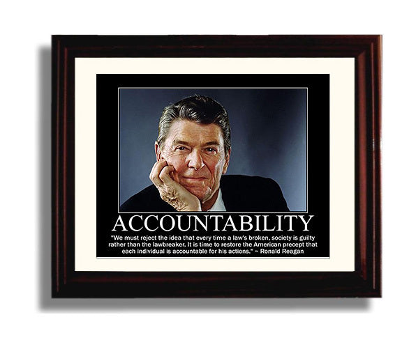 Classic Quotes - Ronald Reagan - Accountability matters