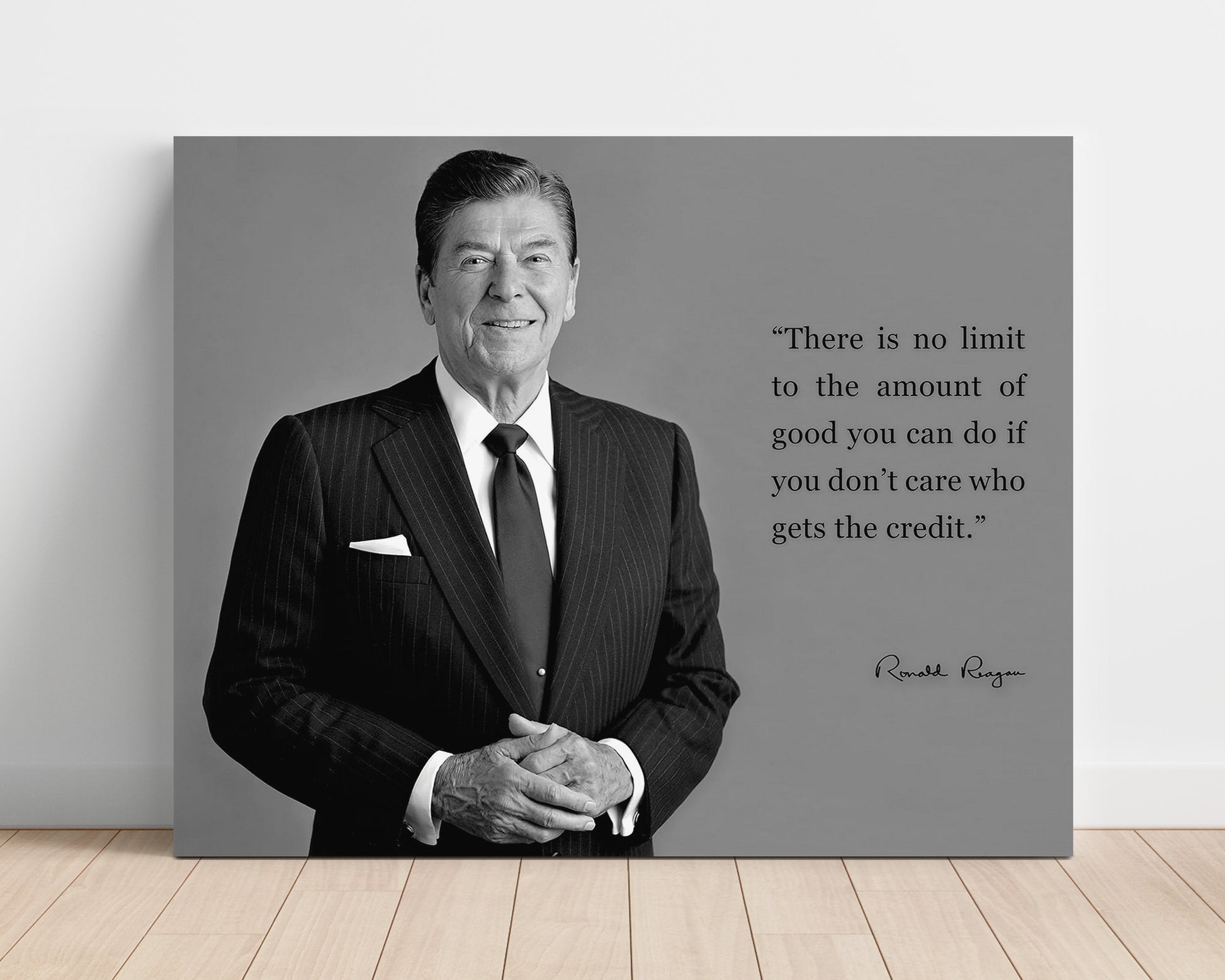 Ronald Reagan Deeds not credits Quote Print 16x20 Unframed Print quote wall art print