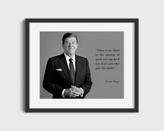 Classic Quotes - Ronald Reagan - Deeds not credits