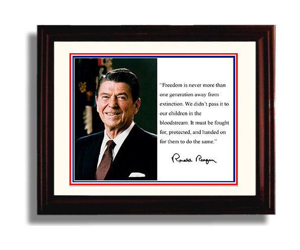 Classic Quotes - Ronald Reagan - Freedoms fragile torch
