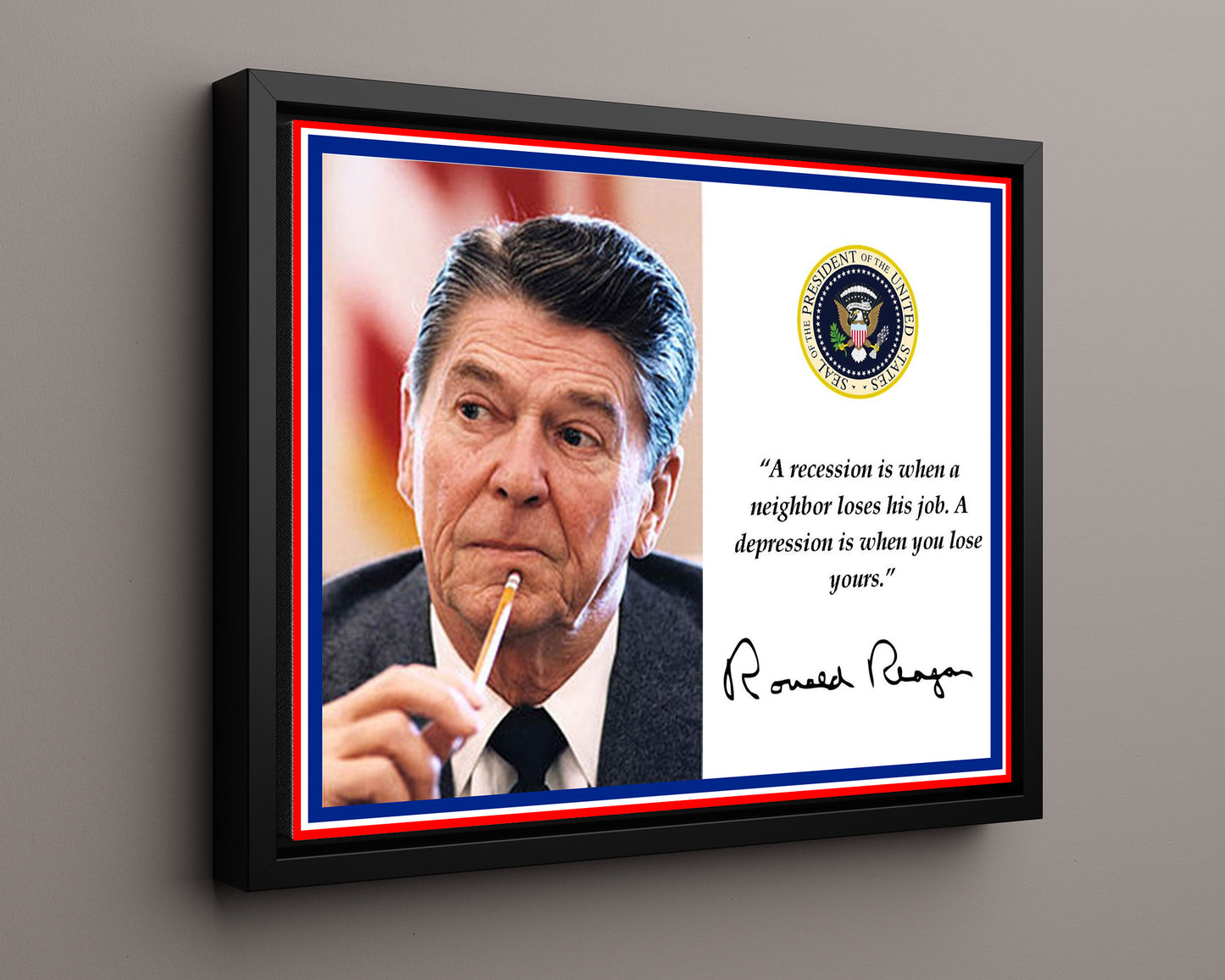 Classic Quotes - Ronald Reagan - Recession humor with a punch