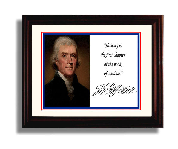 Classic Quotes - Thomas Jefferson - Honesty first wisdom