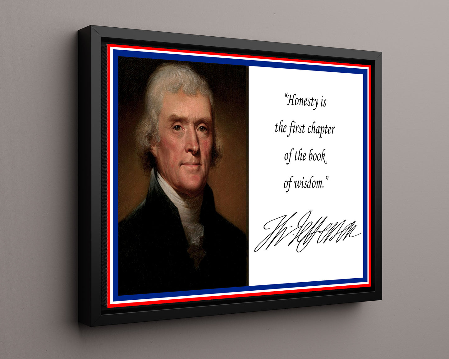 Classic Quotes - Thomas Jefferson - Honesty first wisdom