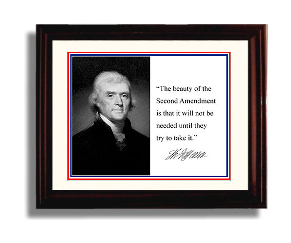 Classic Quotes - Thomas Jefferson - Second Amendment shield