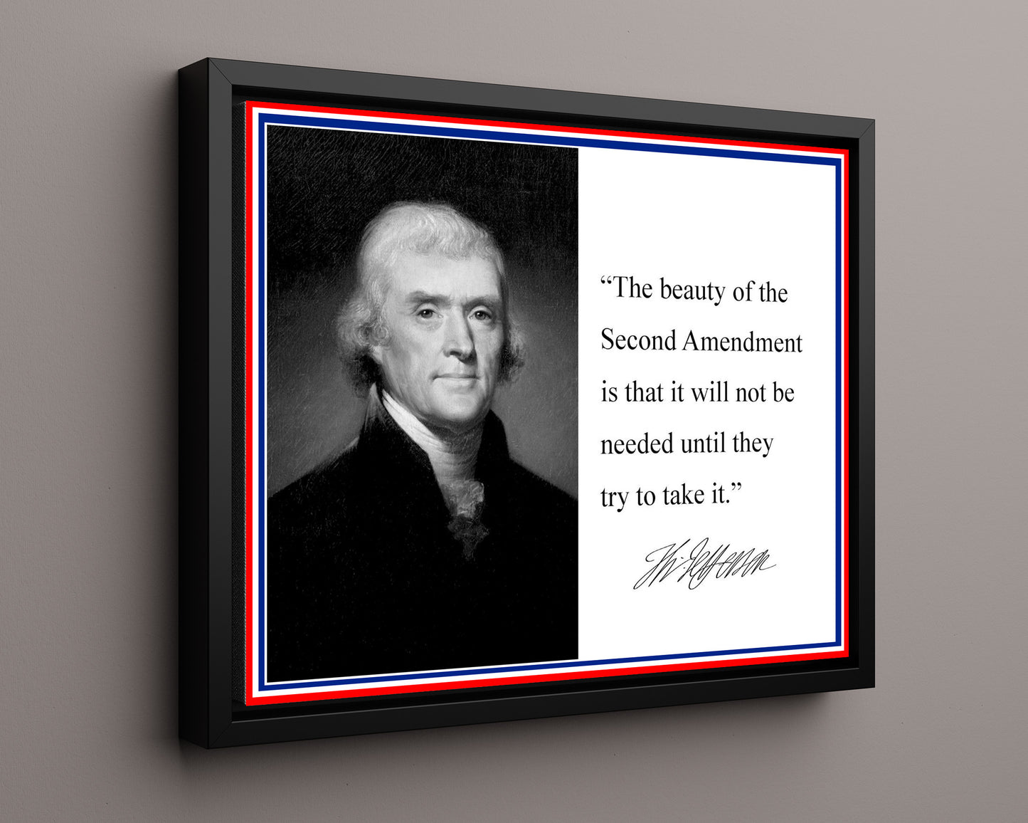 Classic Quotes - Thomas Jefferson - Second Amendment shield