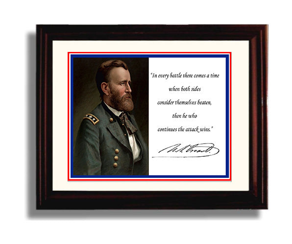 Classic Quotes - Ulysses S Grant - Attack till victory