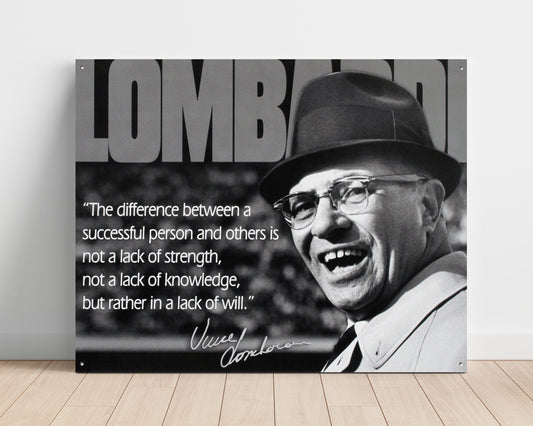 Vince Lombardi – Winning Requires the Will unframed semi-gloss poster print