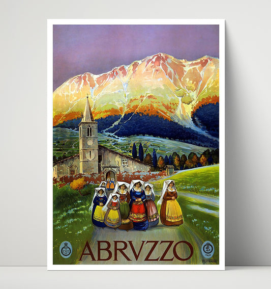 Abruzzo Women in Traditional Dress - Travel - 16x20 Unframed Print
