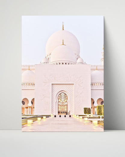 Classic Travel Unframed Poster -  Abu Dhabi - Sheikh Zayed Mosque