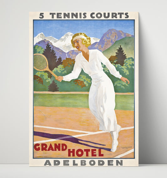 Adelboden Tennis Hotel - Travel - 16x20 Unframed Print