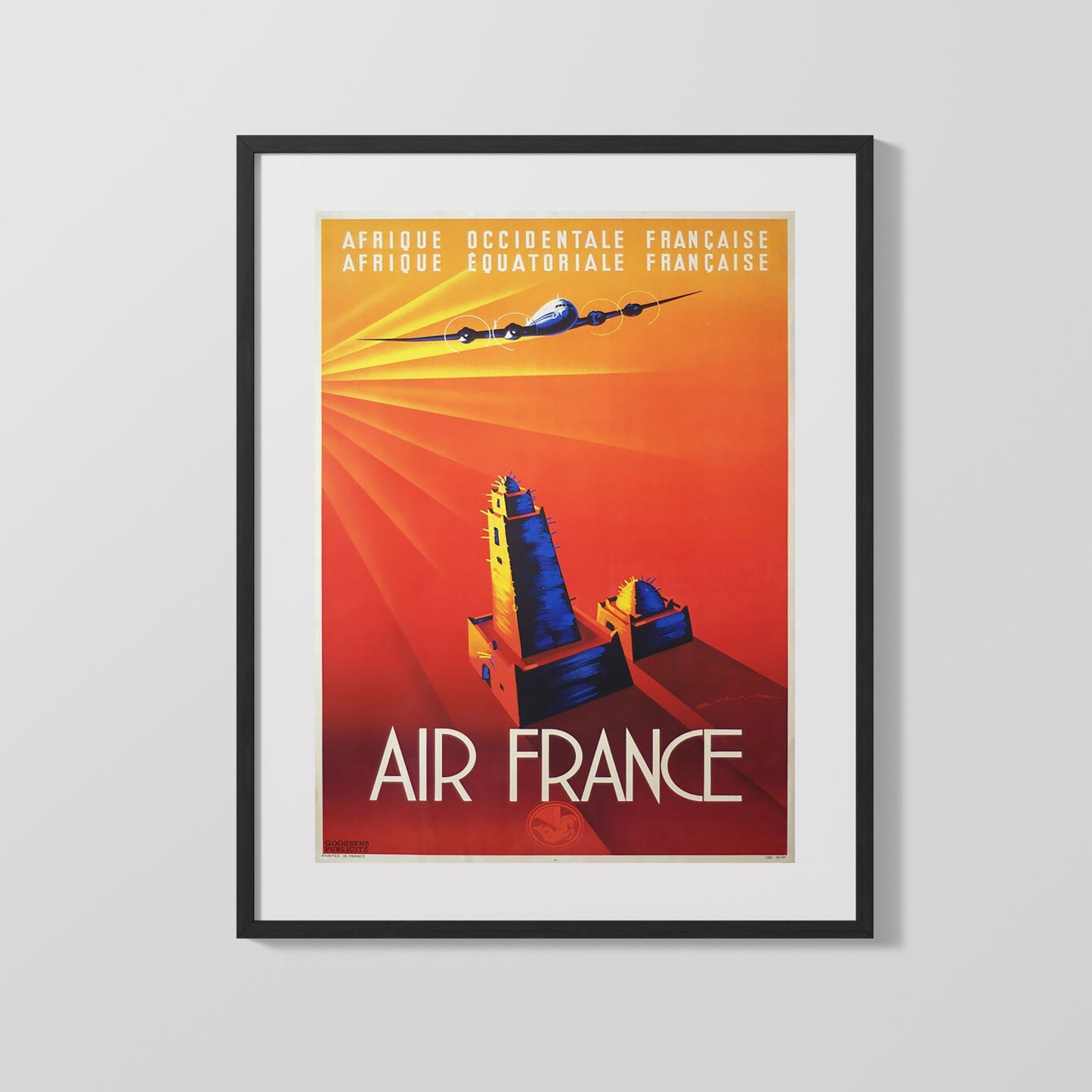 Classic Travel Poster - Africa - Air France French Colonies