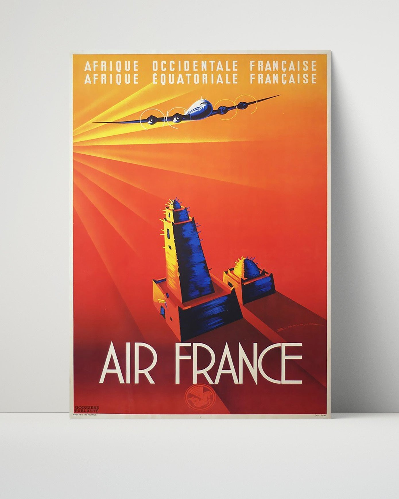 Classic Travel Poster - Africa - Air France French Colonies