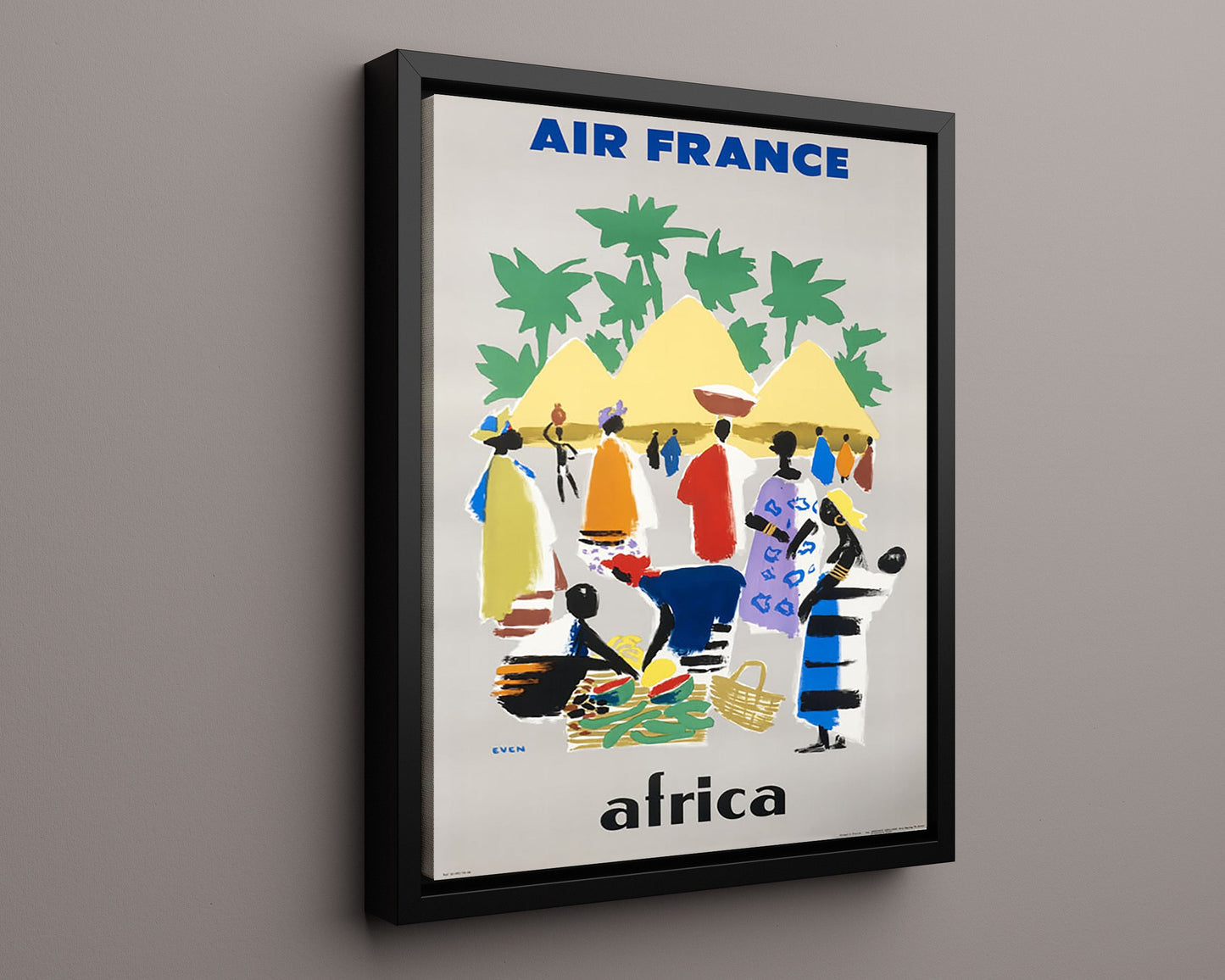 Classic Travel Poster - Africa - Air France Market