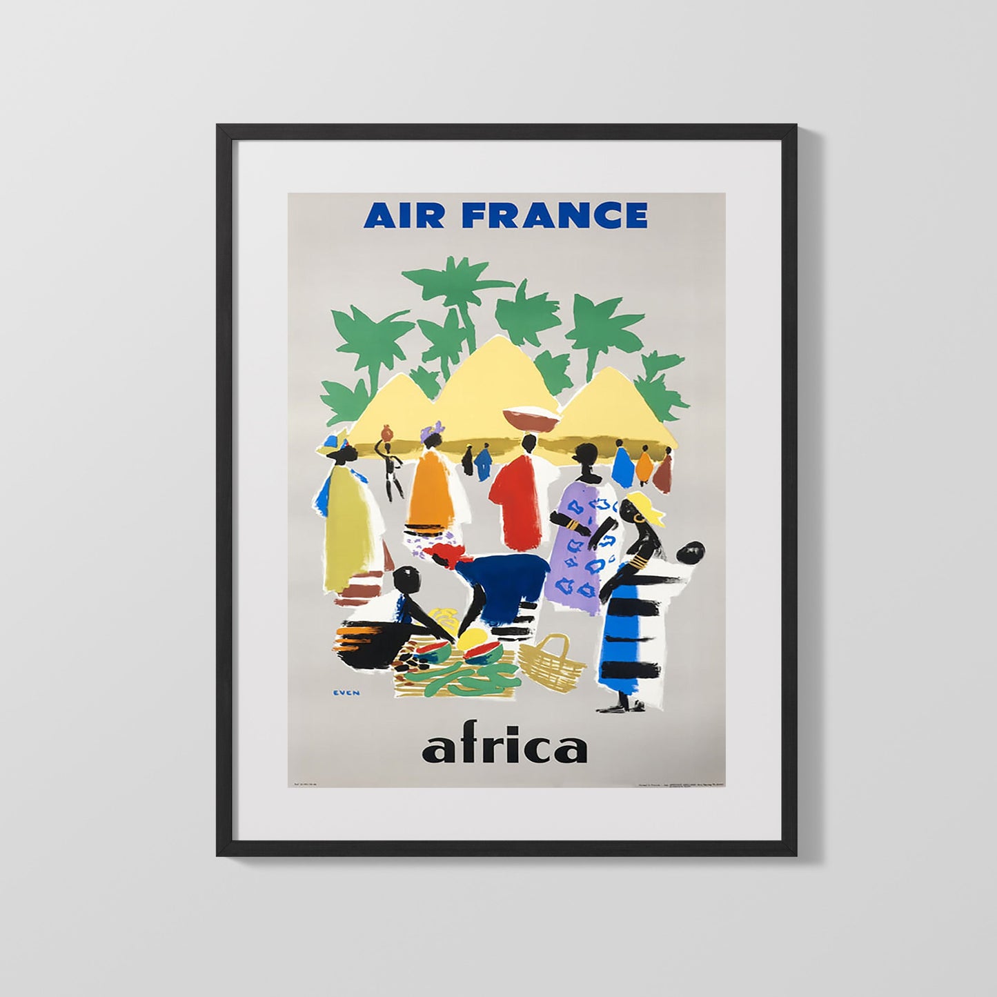 Classic Travel Poster - Africa - Air France Market