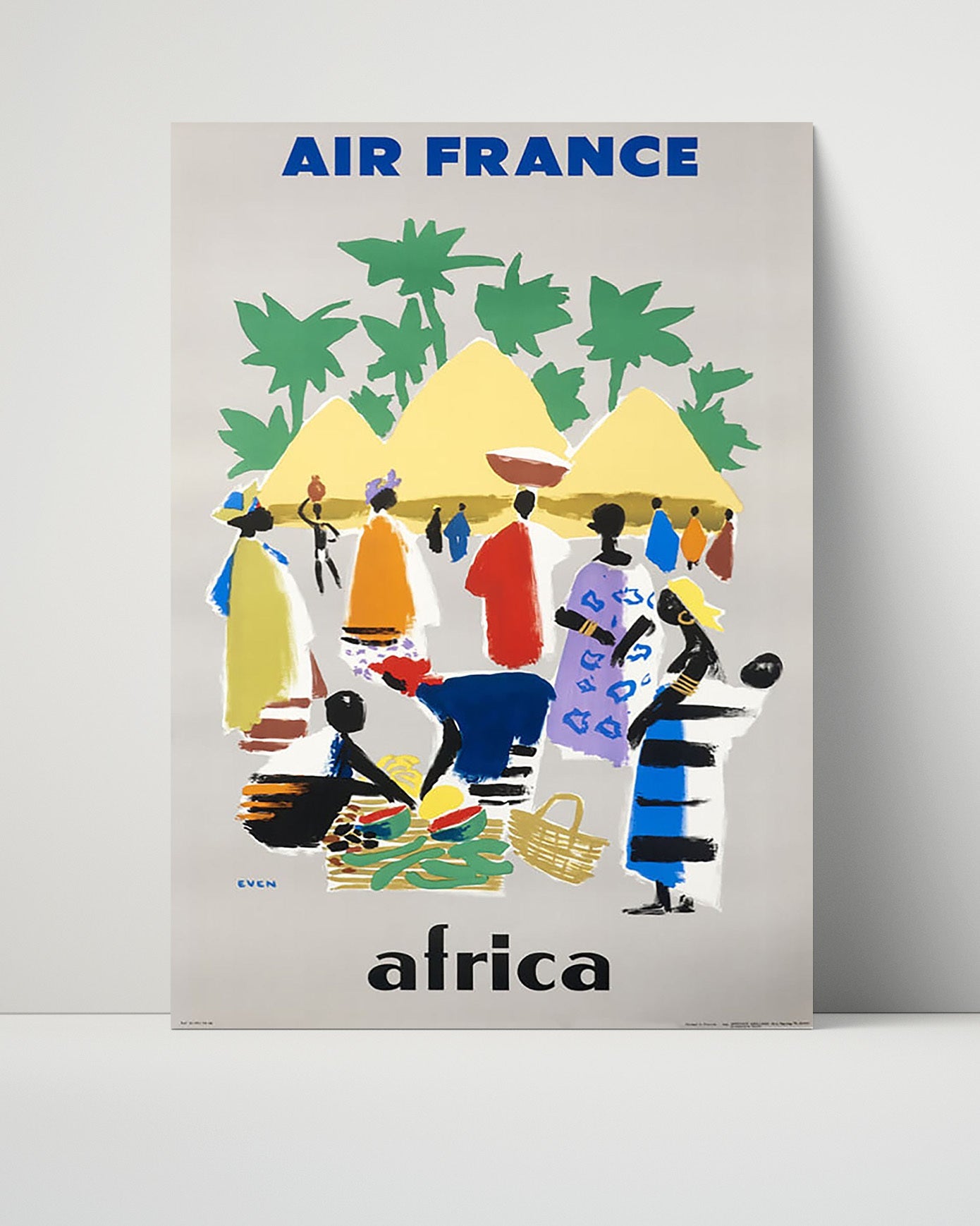 Classic Travel Poster - Africa - Air France Market
