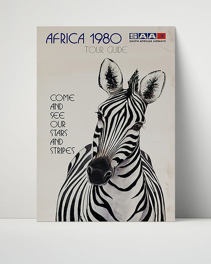 Classic Travel Unframed Poster -  Africa - SAA Tour Guide