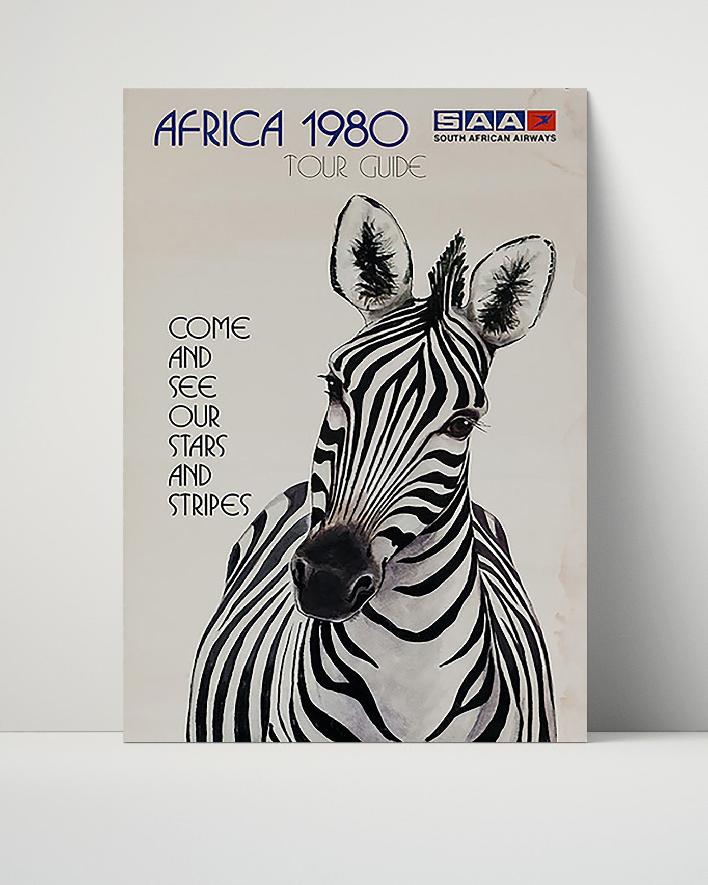 Classic Travel Poster - Africa - SAA Tour Guide