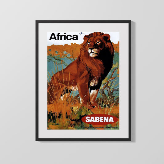 Classic Travel Poster - Africa - Sabena