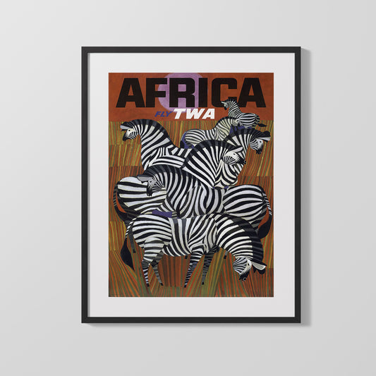 Classic Travel Poster - Africa - TWA