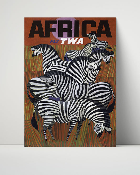 Classic Travel Unframed Poster -  Africa - TWA