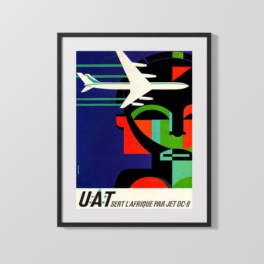 Classic Travel Poster - Africa - UAT Airways
