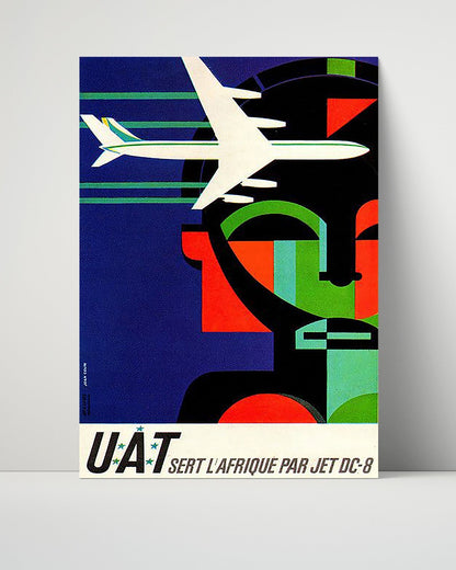 Classic Travel Unframed Poster -  Africa - UAT Airways