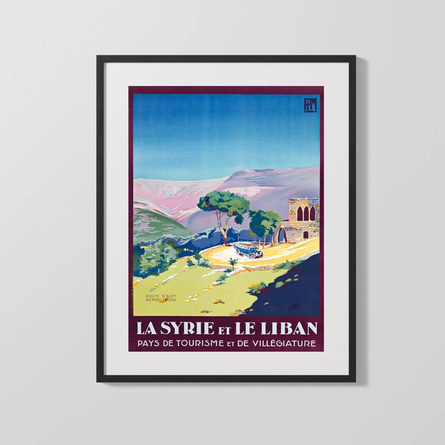 Classic Travel Poster - Aley - Syria and Lebanon