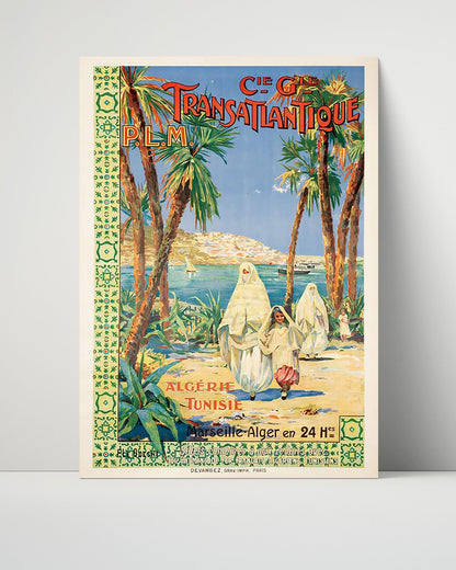 Classic Travel Unframed Poster -  Algeria Tunisia - PLM
