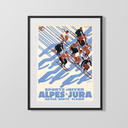 Classic Travel Poster - Alpes Jura