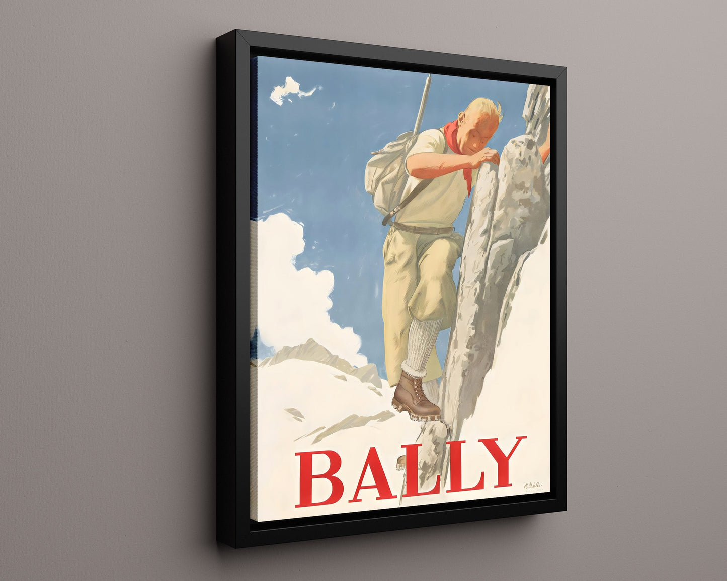 Classic Travel Poster - Alps - BallyClimber