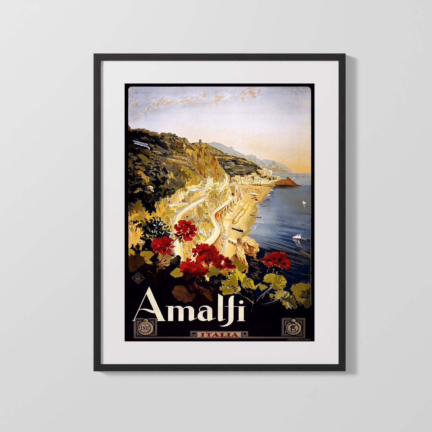 Classic Travel Poster - Amalfi - Italy