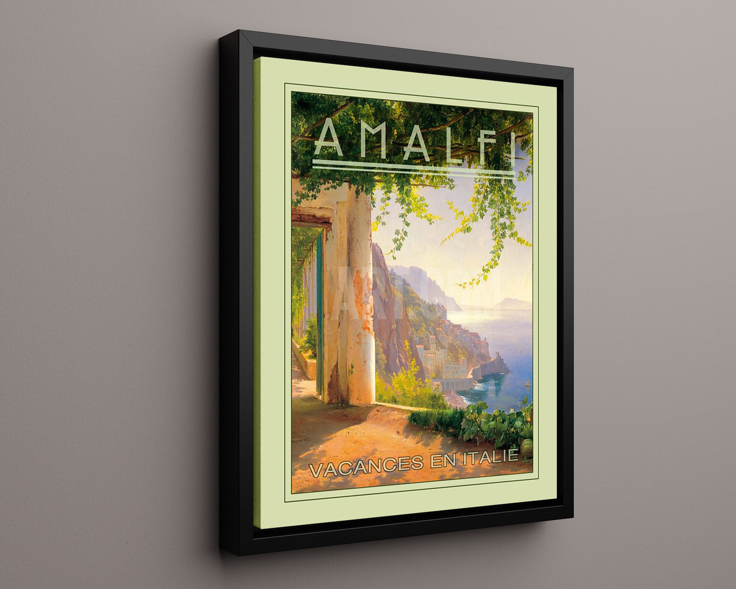 Classic Travel Poster - Amalfi - Vacances en Italie