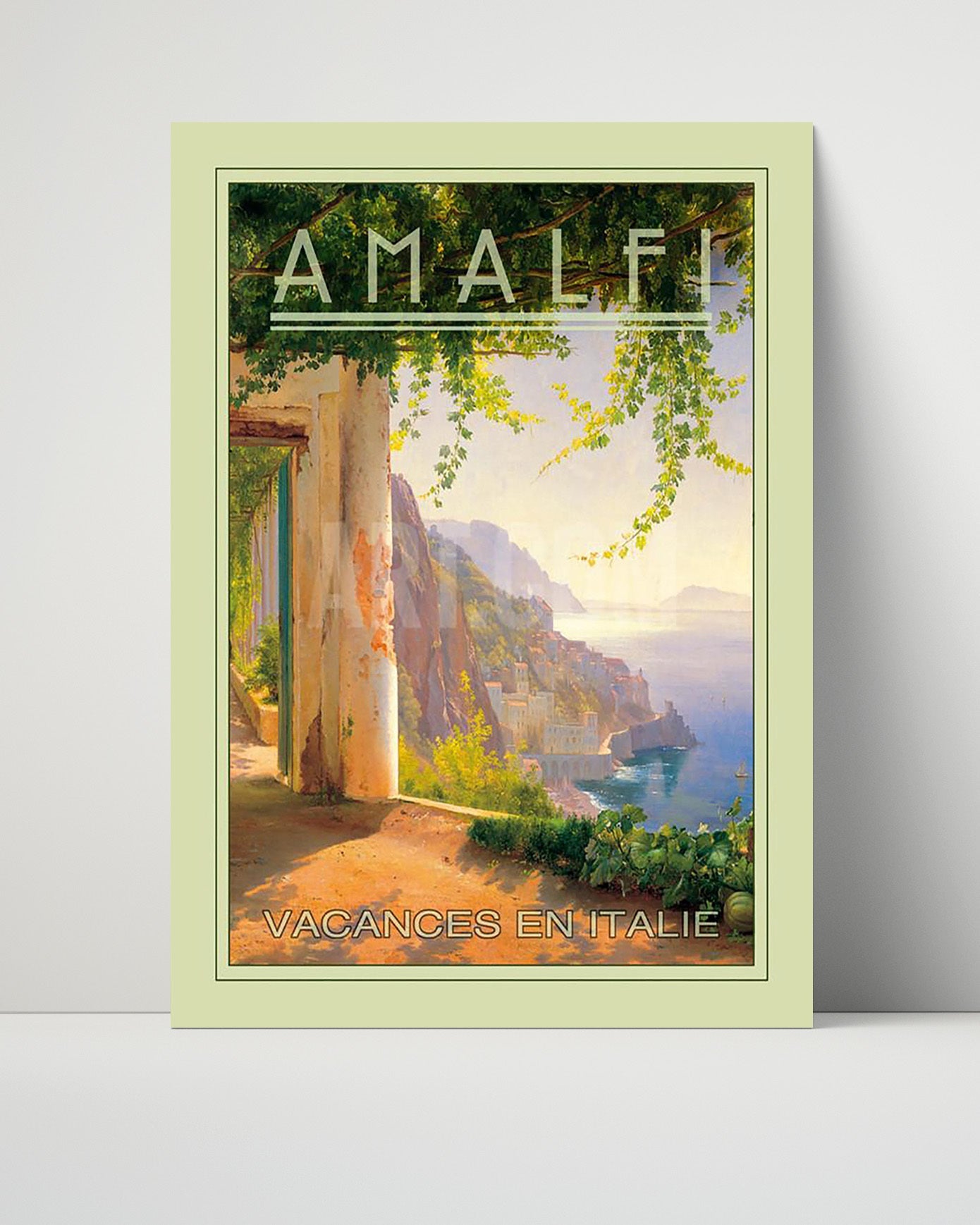 Classic Travel Poster - Amalfi - Vacances en Italie