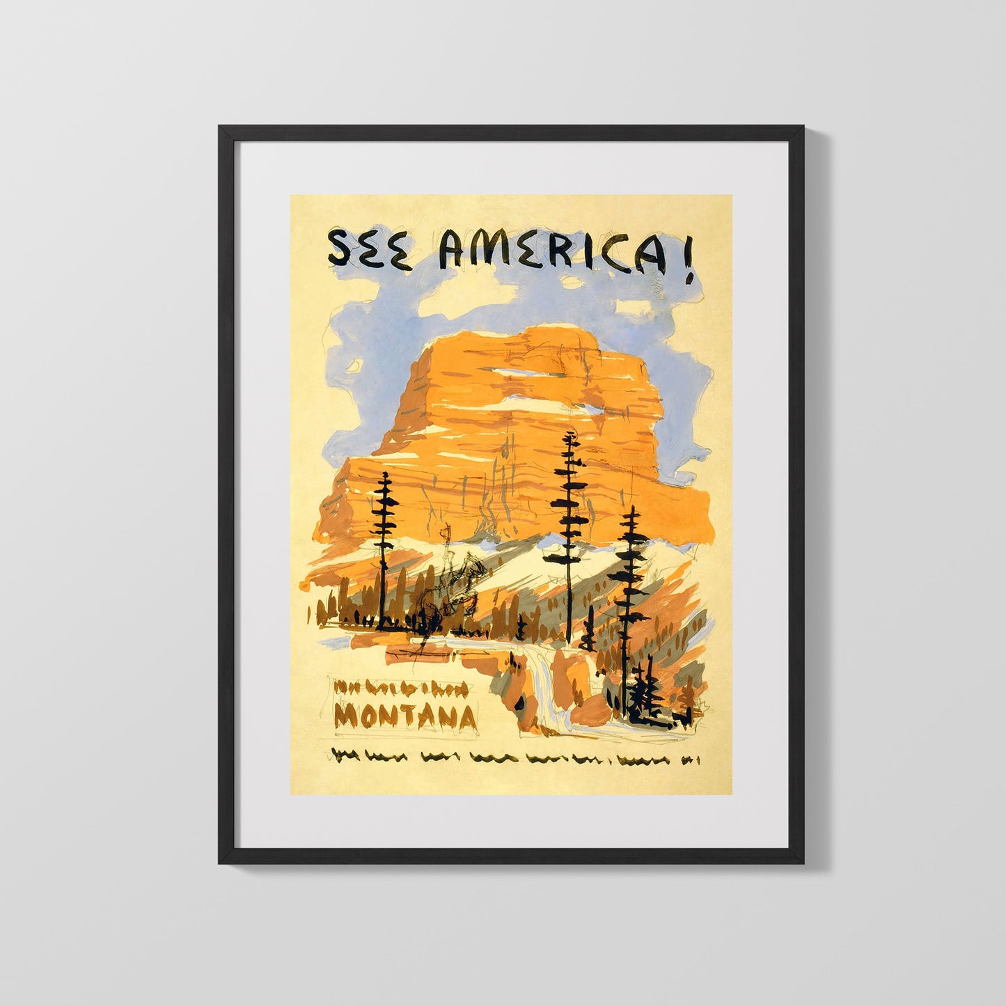 Classic Travel Poster - America - America