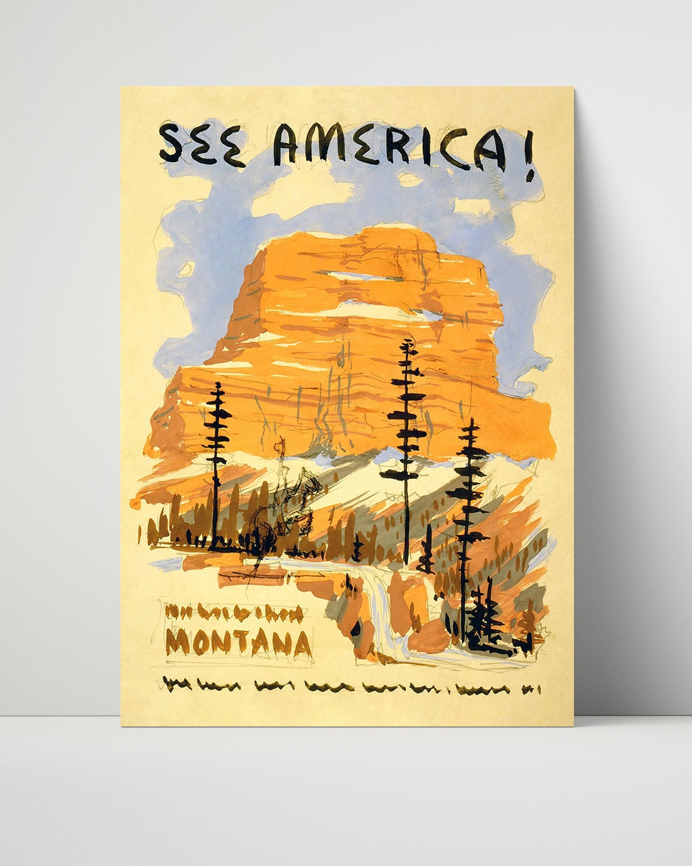 Classic Travel Poster - America - America