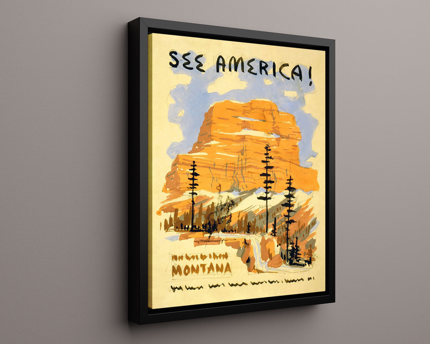 Classic Travel Poster - America - America