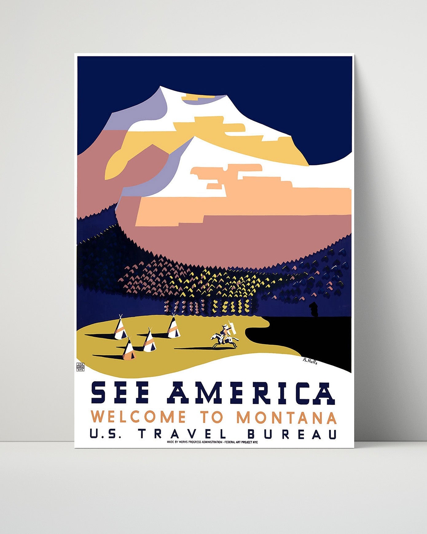 Classic Travel Poster - America - America Montana 1