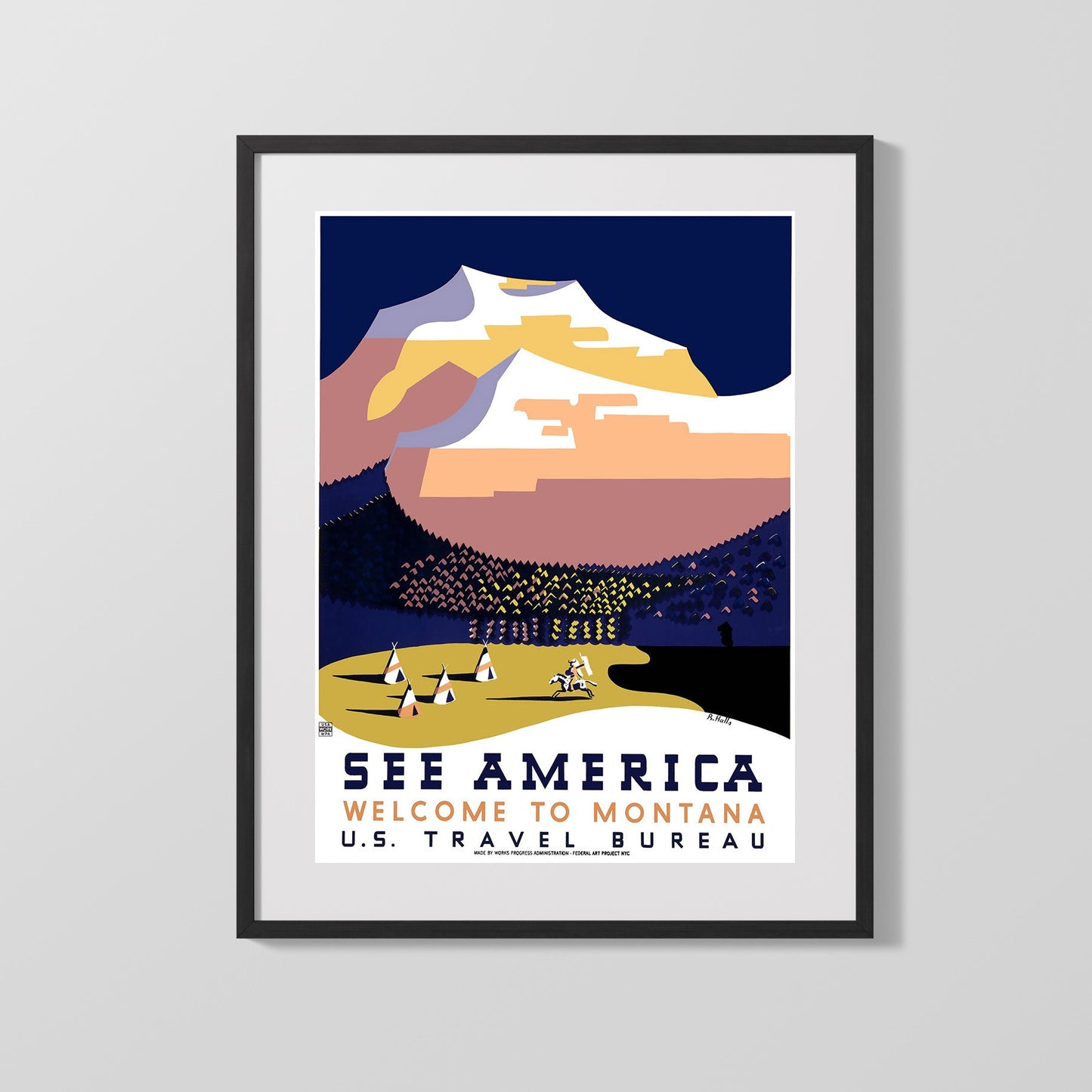 Classic Travel Poster - America - America Montana 1