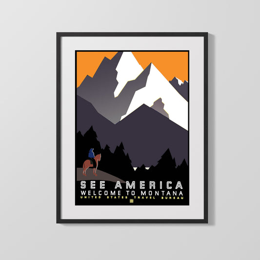 Classic Travel Poster - America - America Montana 3