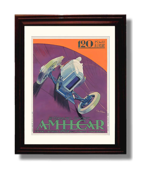 Classic Travel Poster - Amilcar - Grand Sport Racing