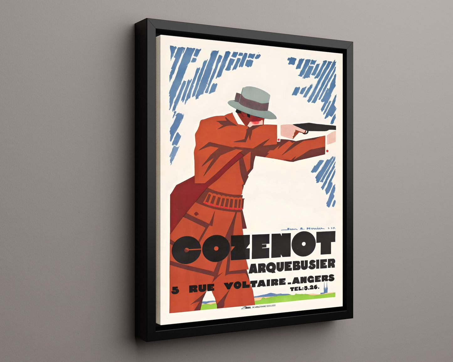 Classic Travel Poster - Angers - CozenotArquebusier