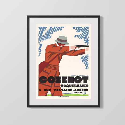 Classic Travel Poster - Angers - CozenotArquebusier