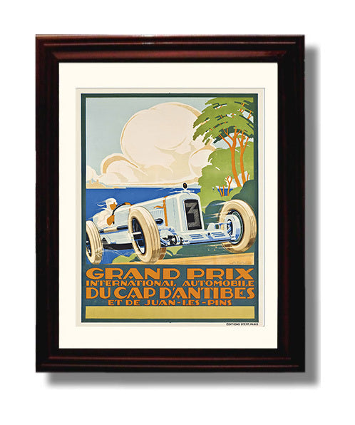 Antibes Grand Prix travel poster wall art 8x10 Canvas