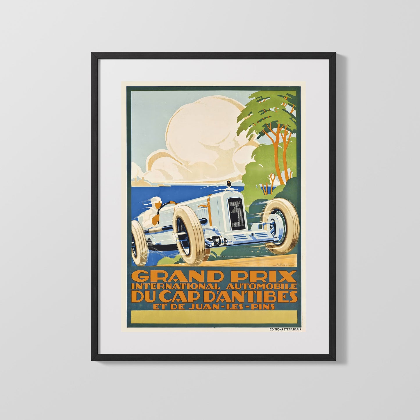 Classic Travel Poster - Antibes - Grand Prix