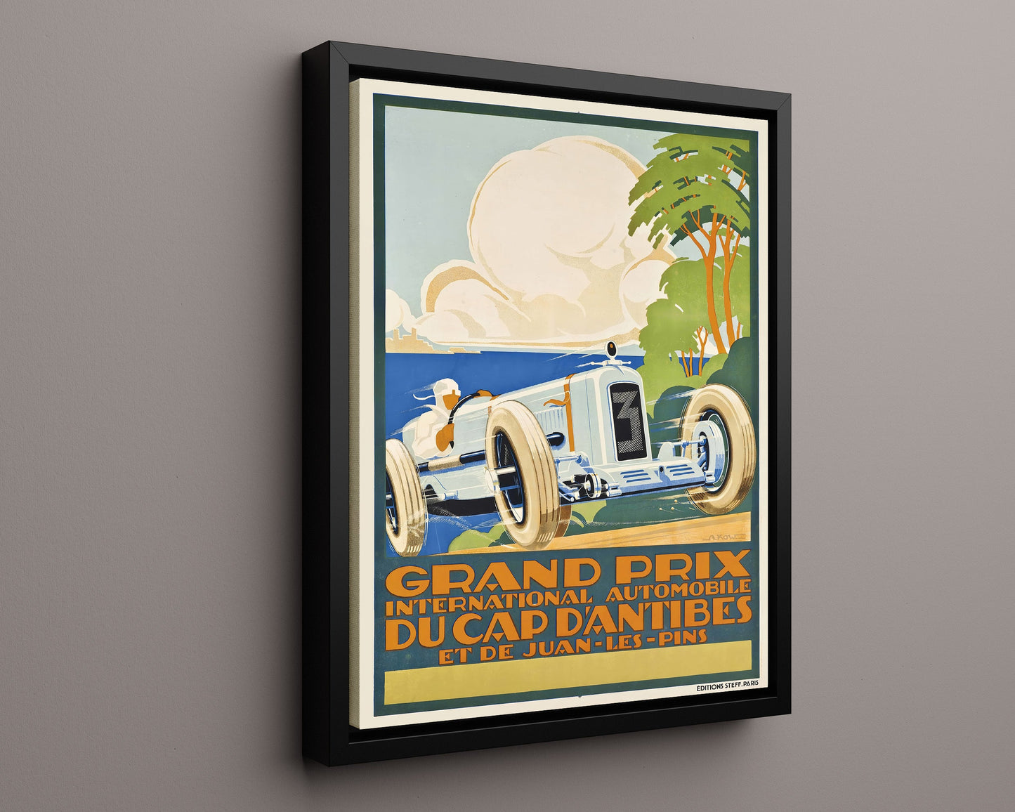 Classic Travel Poster - Antibes - Grand Prix