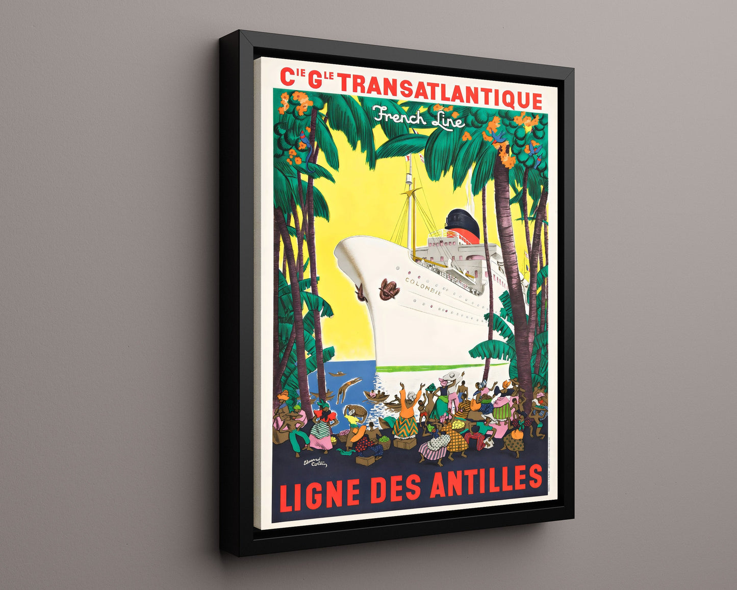 Classic Travel Poster - Antilles - French Line Cruise